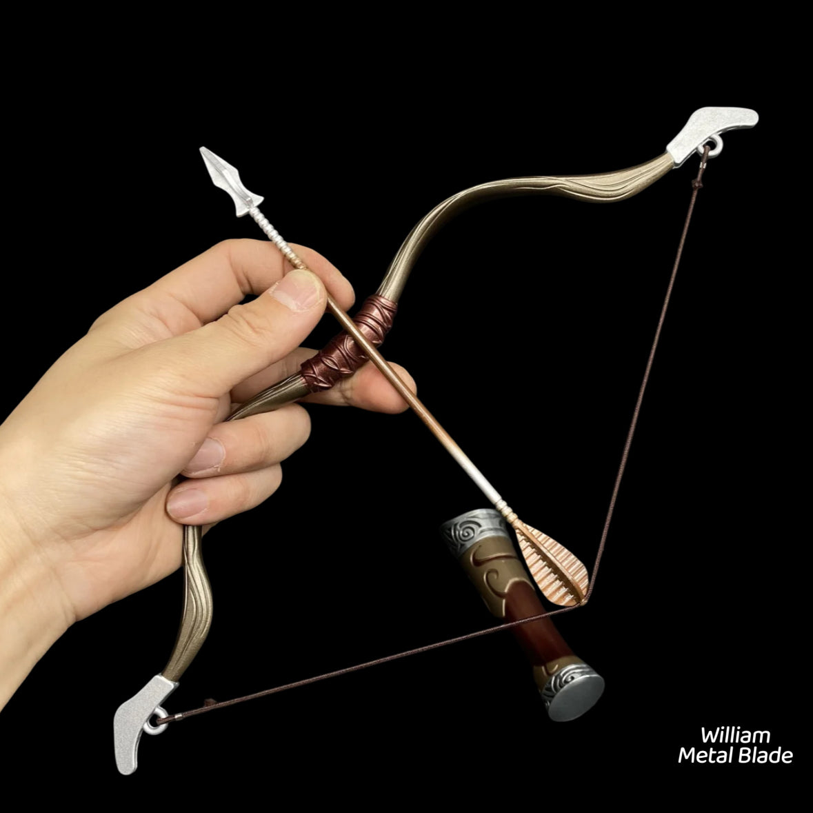 30cm/11.8 " Skyrim Hunting Bow Metal Replica