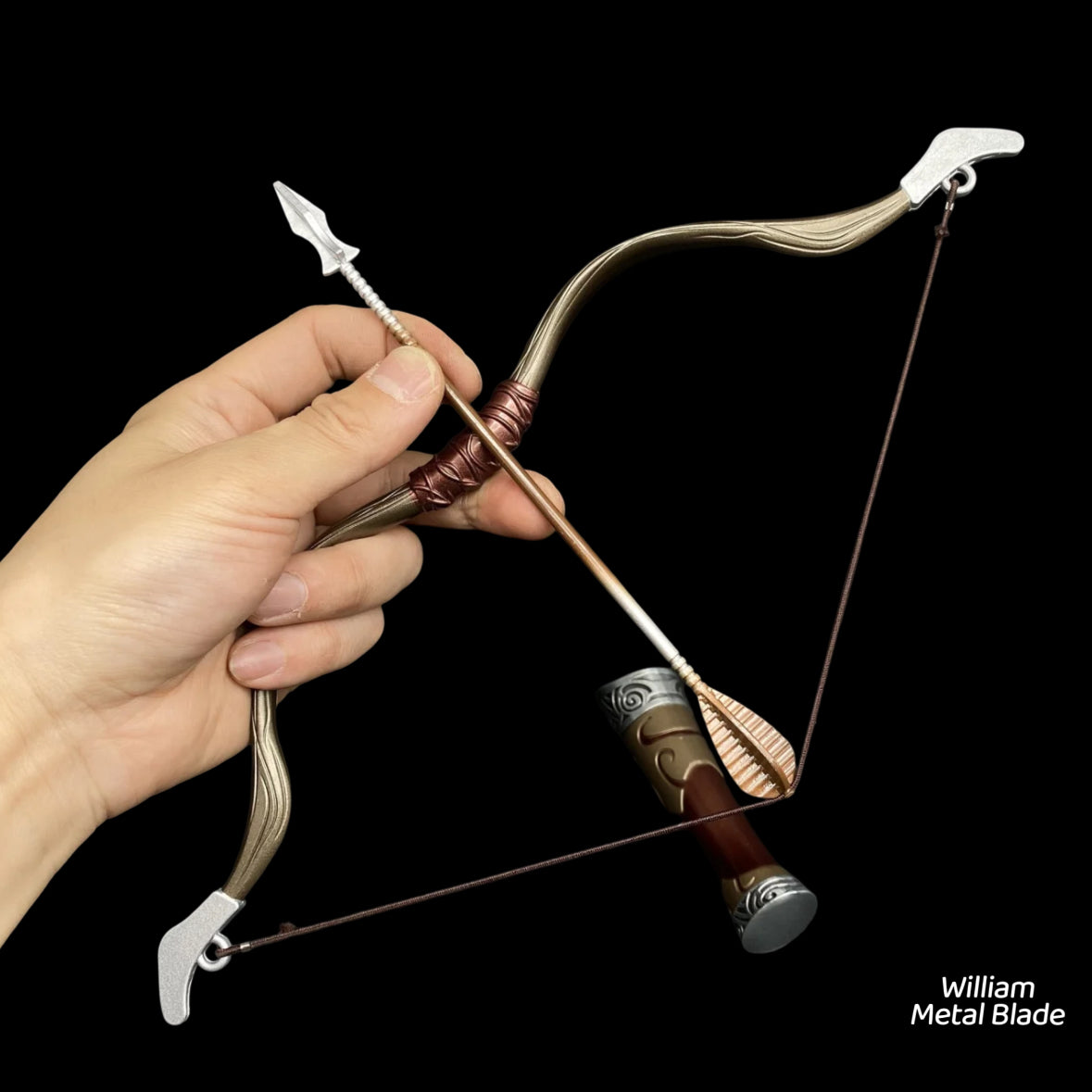 30cm/11.8 " Skyrim Hunting Bow Metal Replica