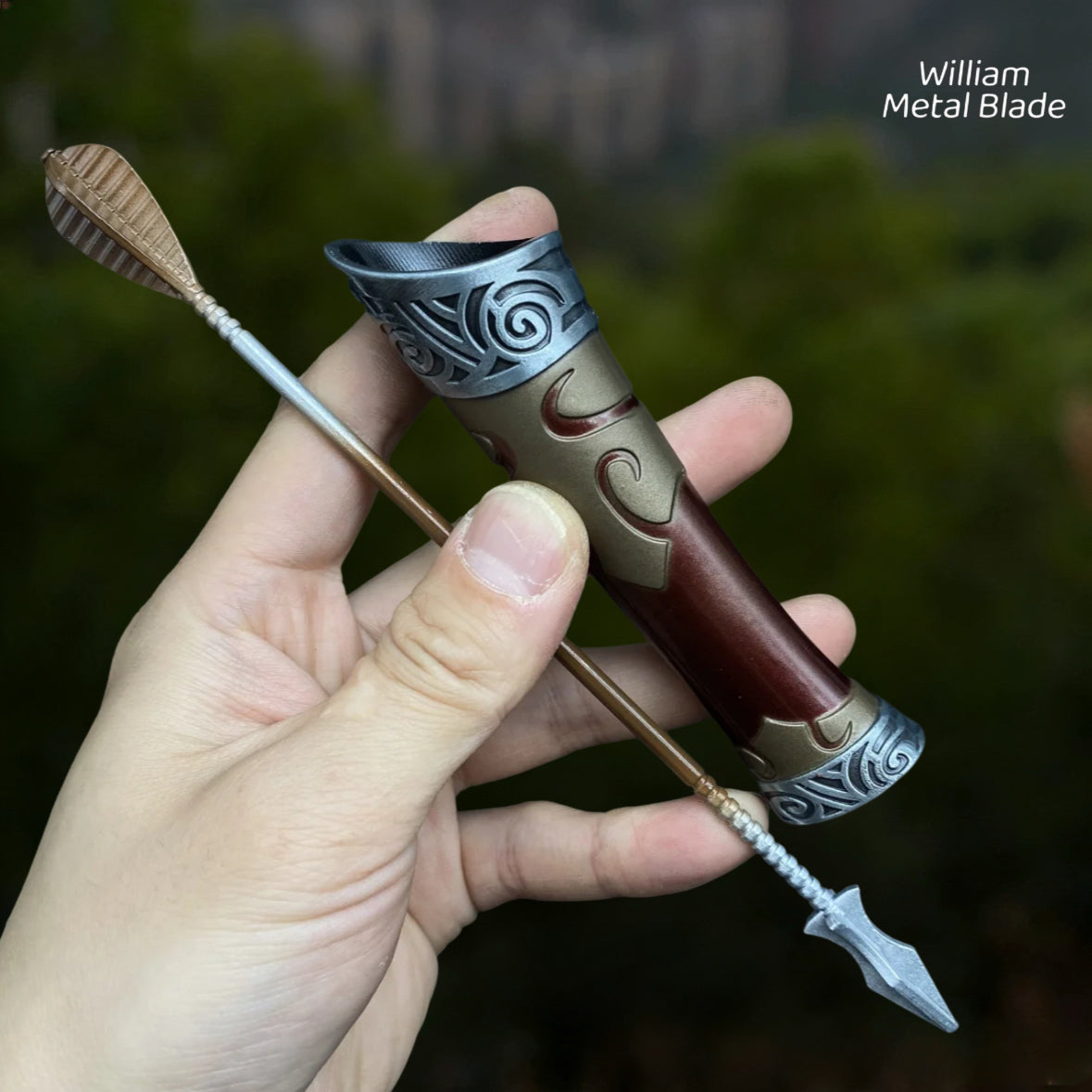 30cm/11.8 " Skyrim Hunting Bow Metal Replica