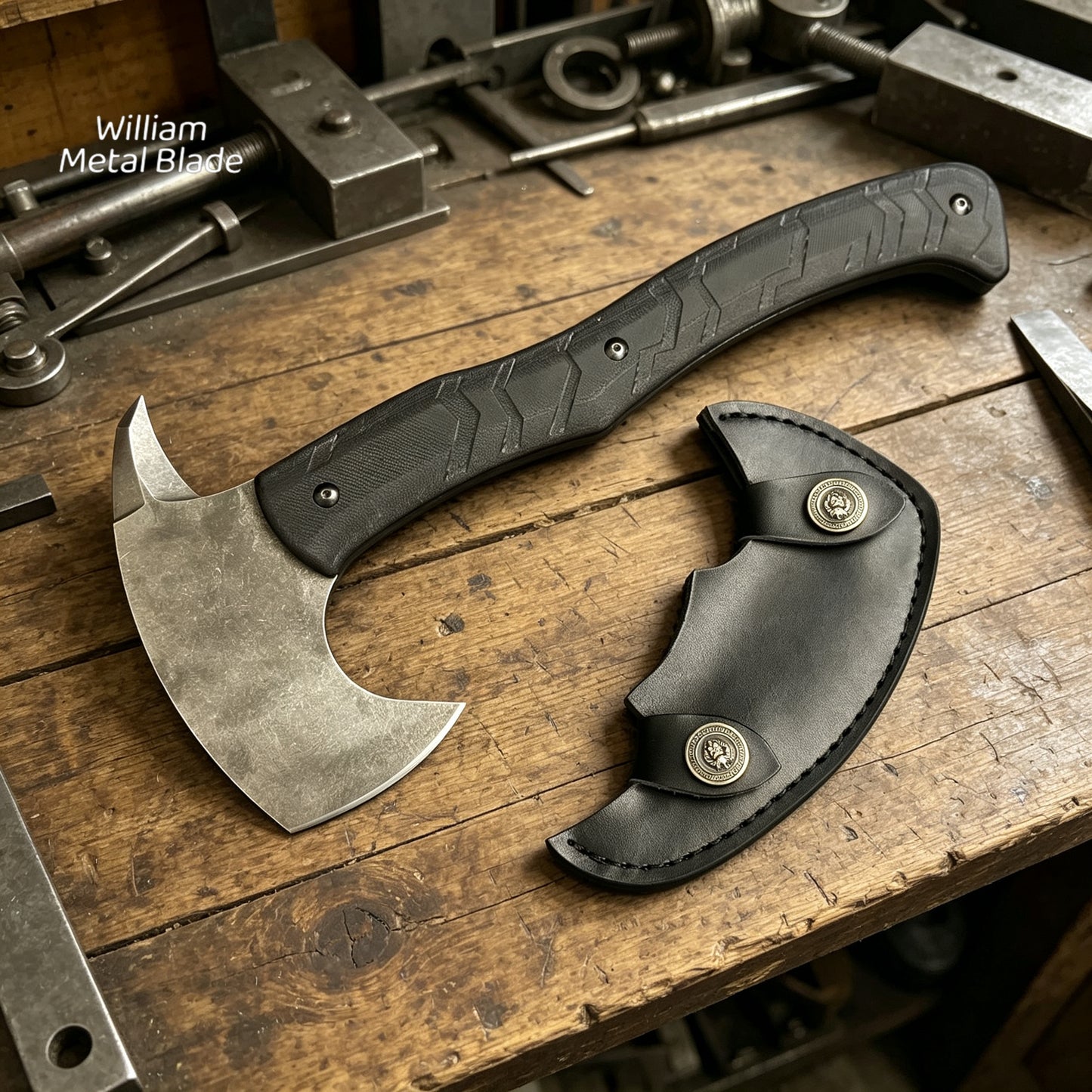 32.5CM/12.7" Hand-forging RE Requiem Axe Steel Replica