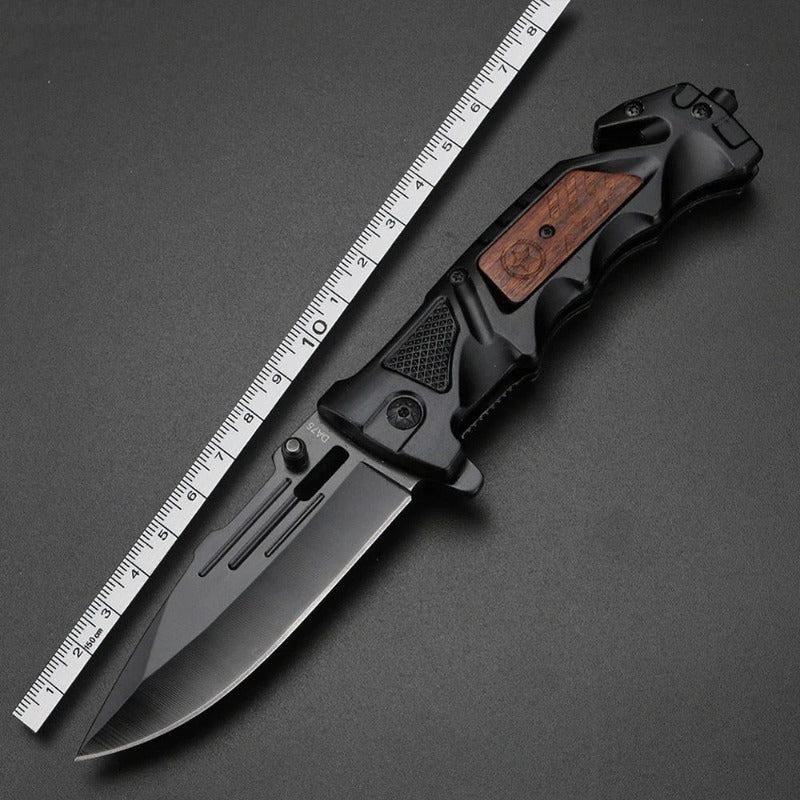 Black Cord Folding Knife