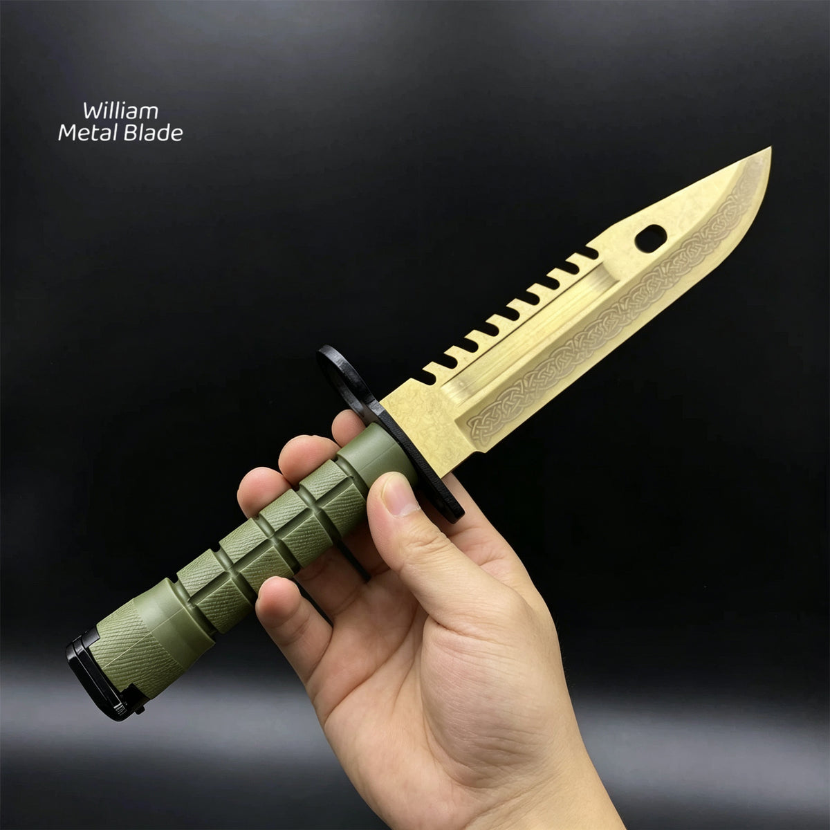 32cm/12.6'' Steel M9 Dagger Sharp Game Props 10 In 1 Pack