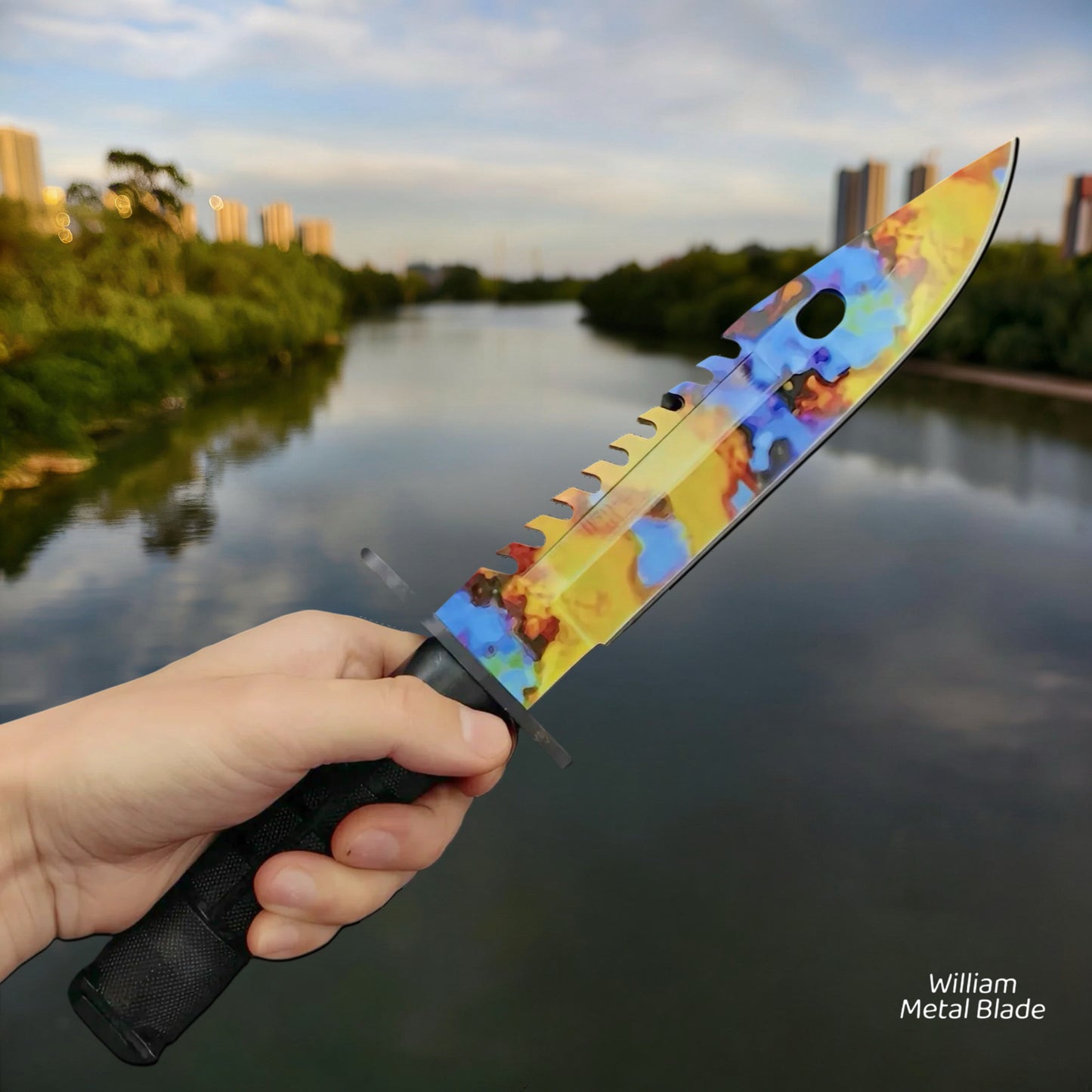 32cm/12.6'' Steel M9 Dagger Sharp Game Props 10 In 1 Pack