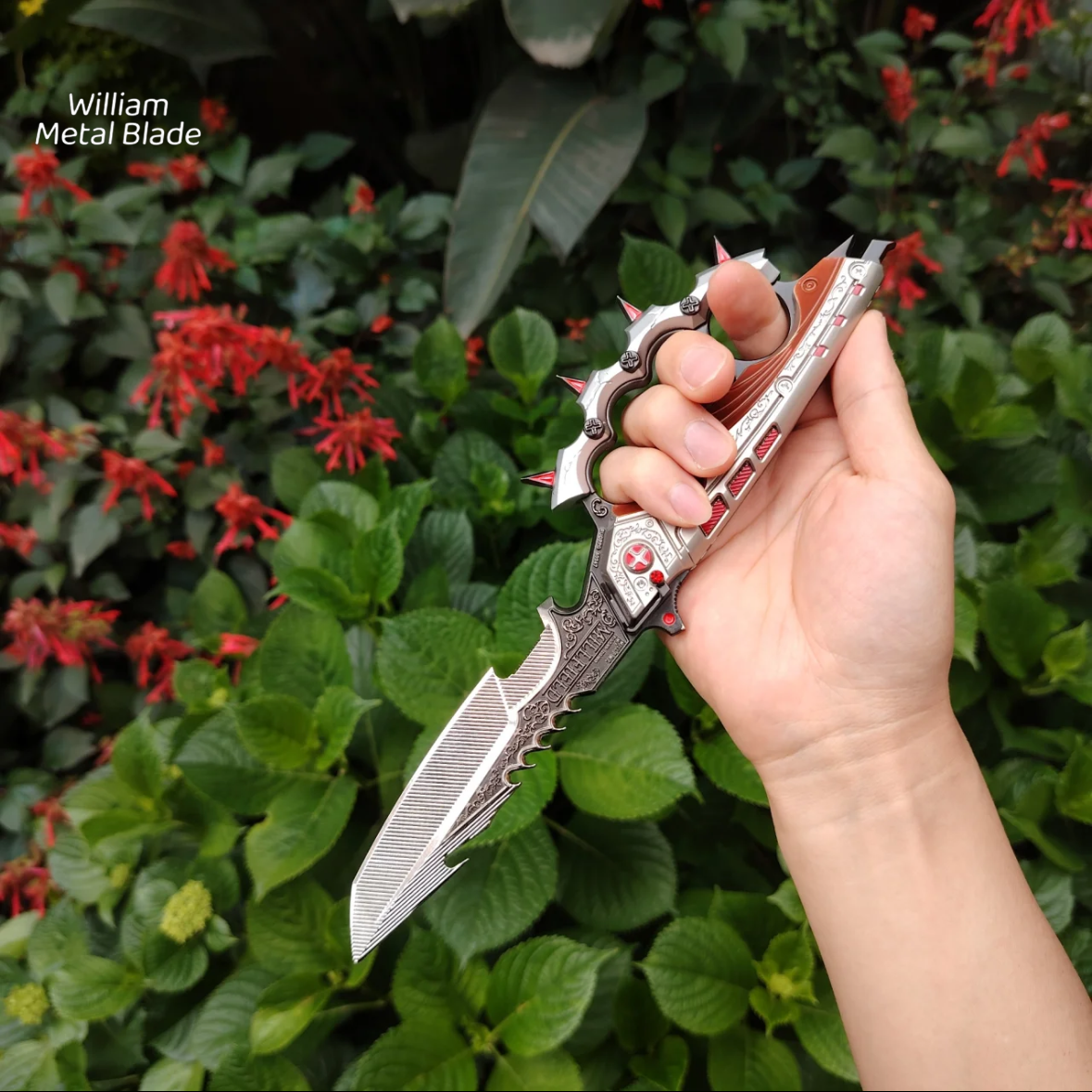 33CM/12.9" Delta Force Creed Knife Metal Blunt Replica