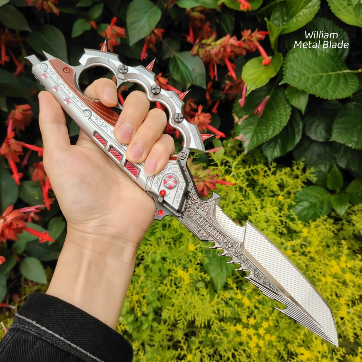 33CM/12.9" Delta Force Creed Knife Metal Blunt Replica