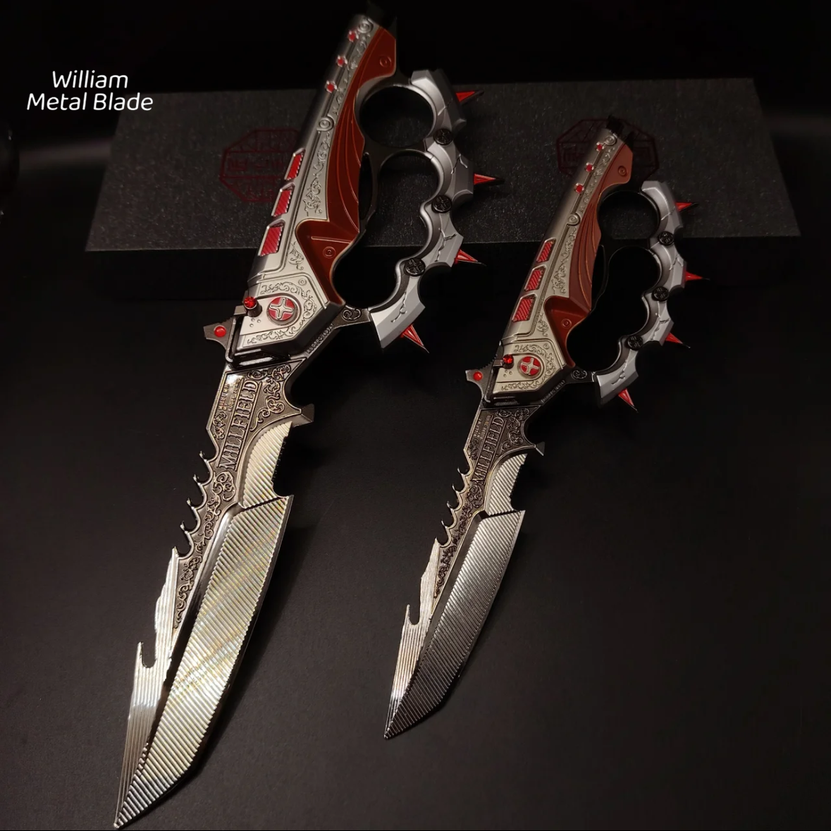 33CM/12.9" Delta Force Creed Knife Metal Blunt Replica