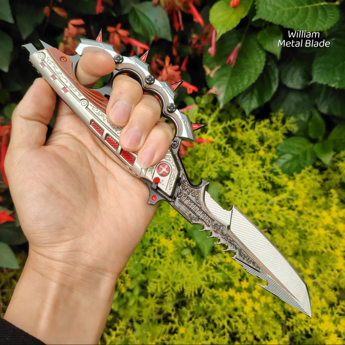 33CM/12.9" Delta Force Creed Knife Metal Blunt Replica