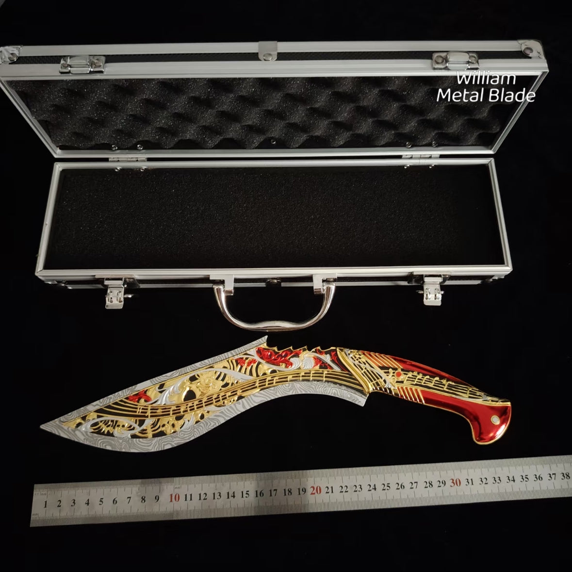 35CM/13.7" Delta Force Elegy Kukri Metal Blunt Replica