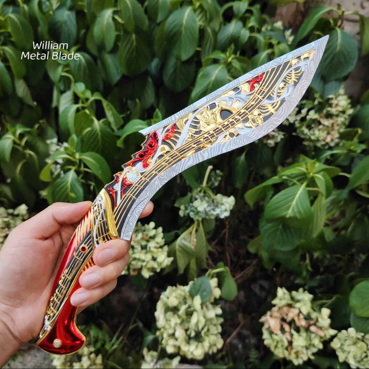 35CM/13.7" Delta Force Elegy Kukri Metal Blunt Replica