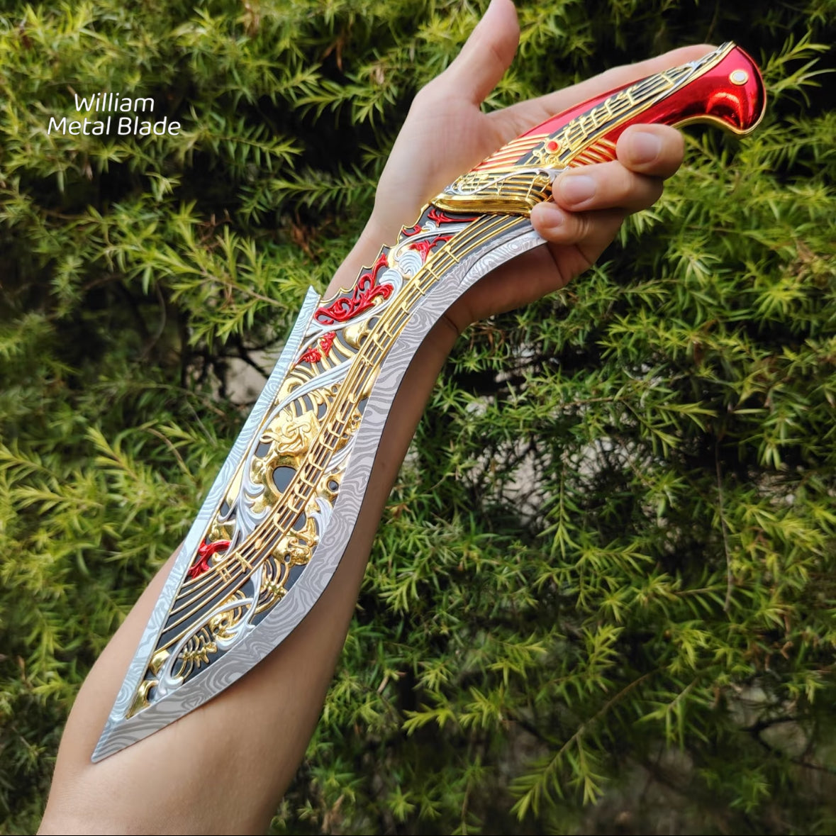 35CM/13.7" Delta Force Elegy Kukri Metal Blunt Replica
