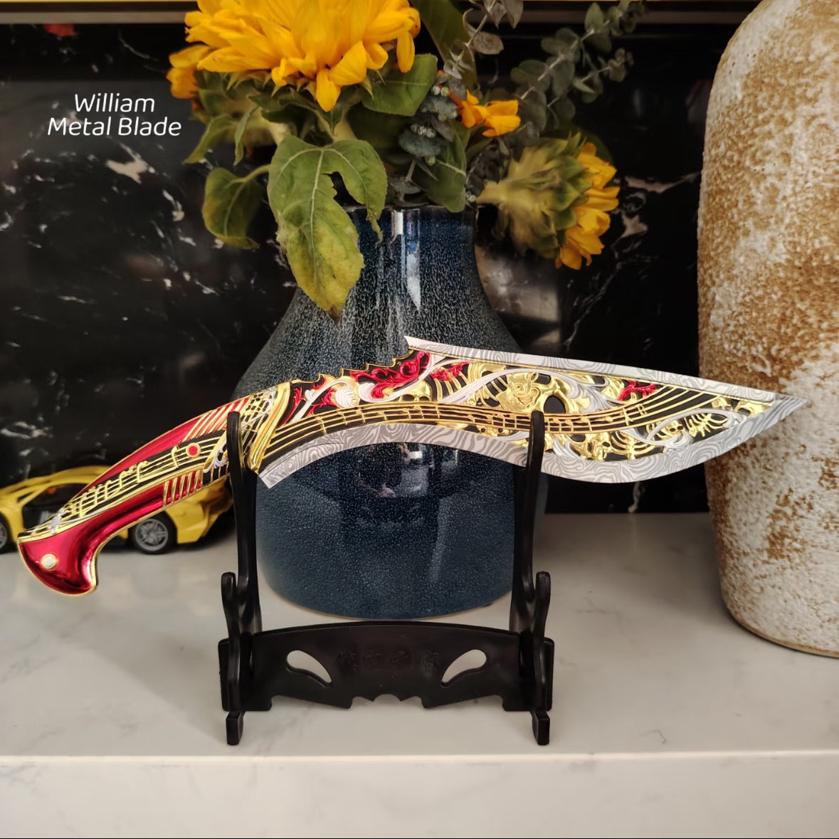 35CM/13.7" Delta Force Elegy Kukri Metal Blunt Replica