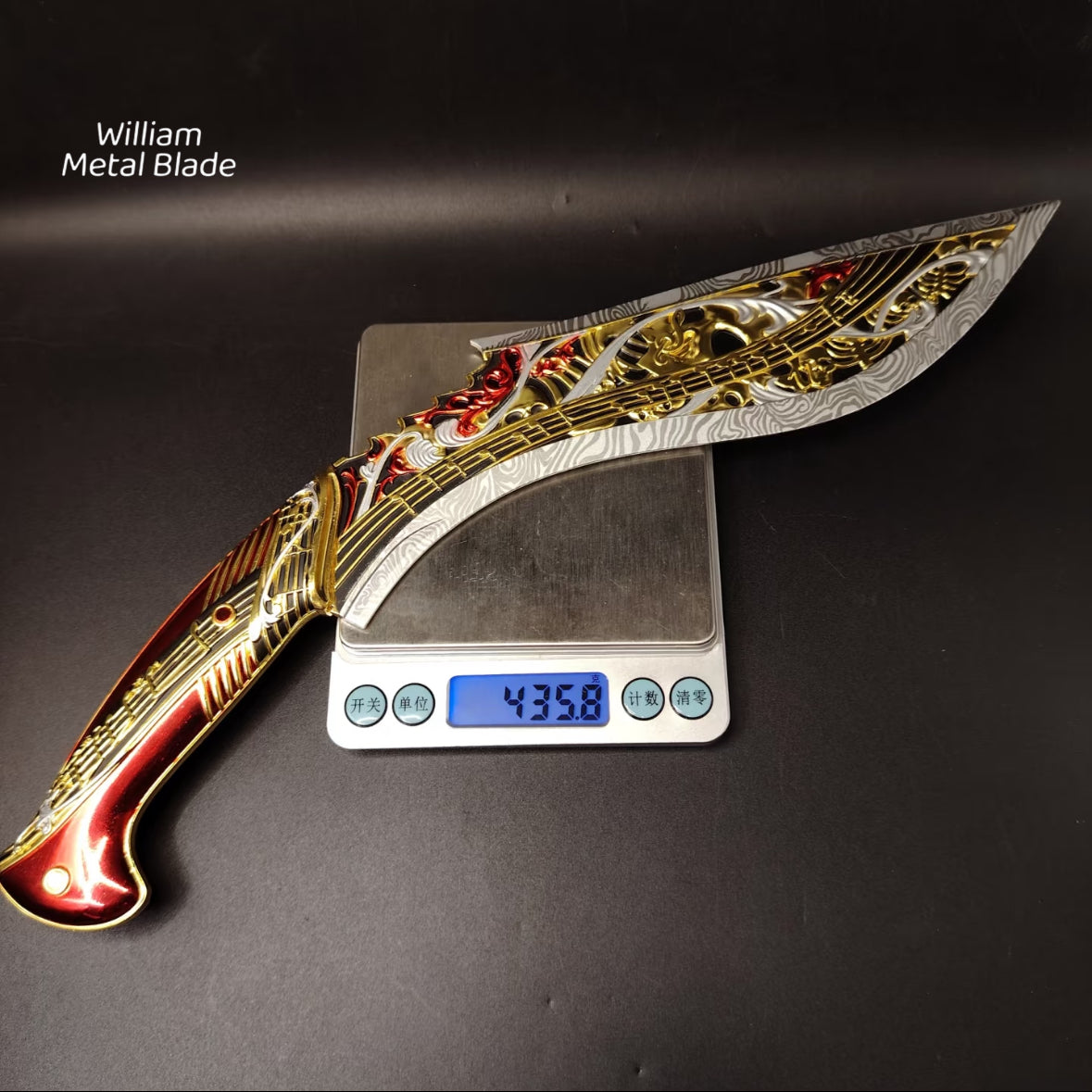 35CM/13.7" Delta Force Elegy Kukri Metal Blunt Replica