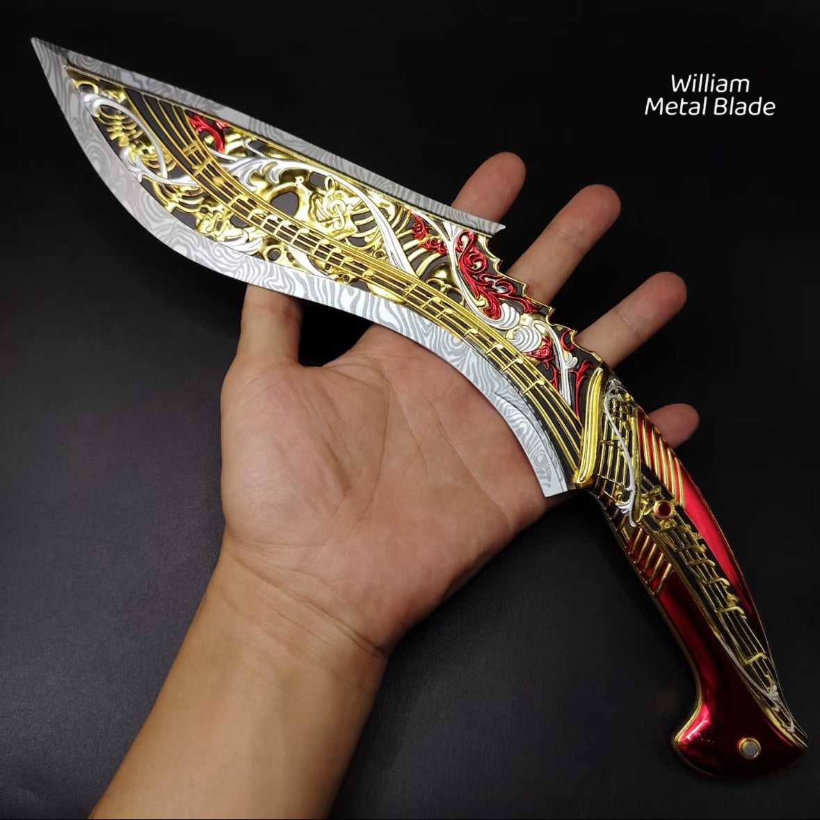 35CM/13.7" Delta Force Elegy Kukri Metal Blunt Replica