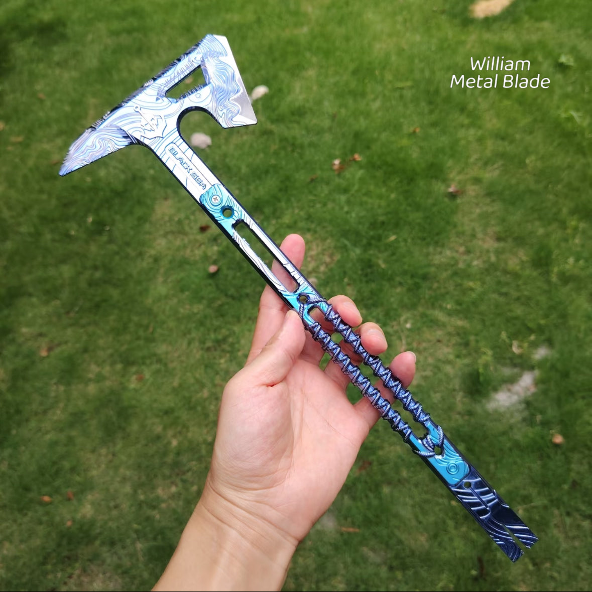 35CM/8.6" DF Black Sea Tactical Axe Metal Replica