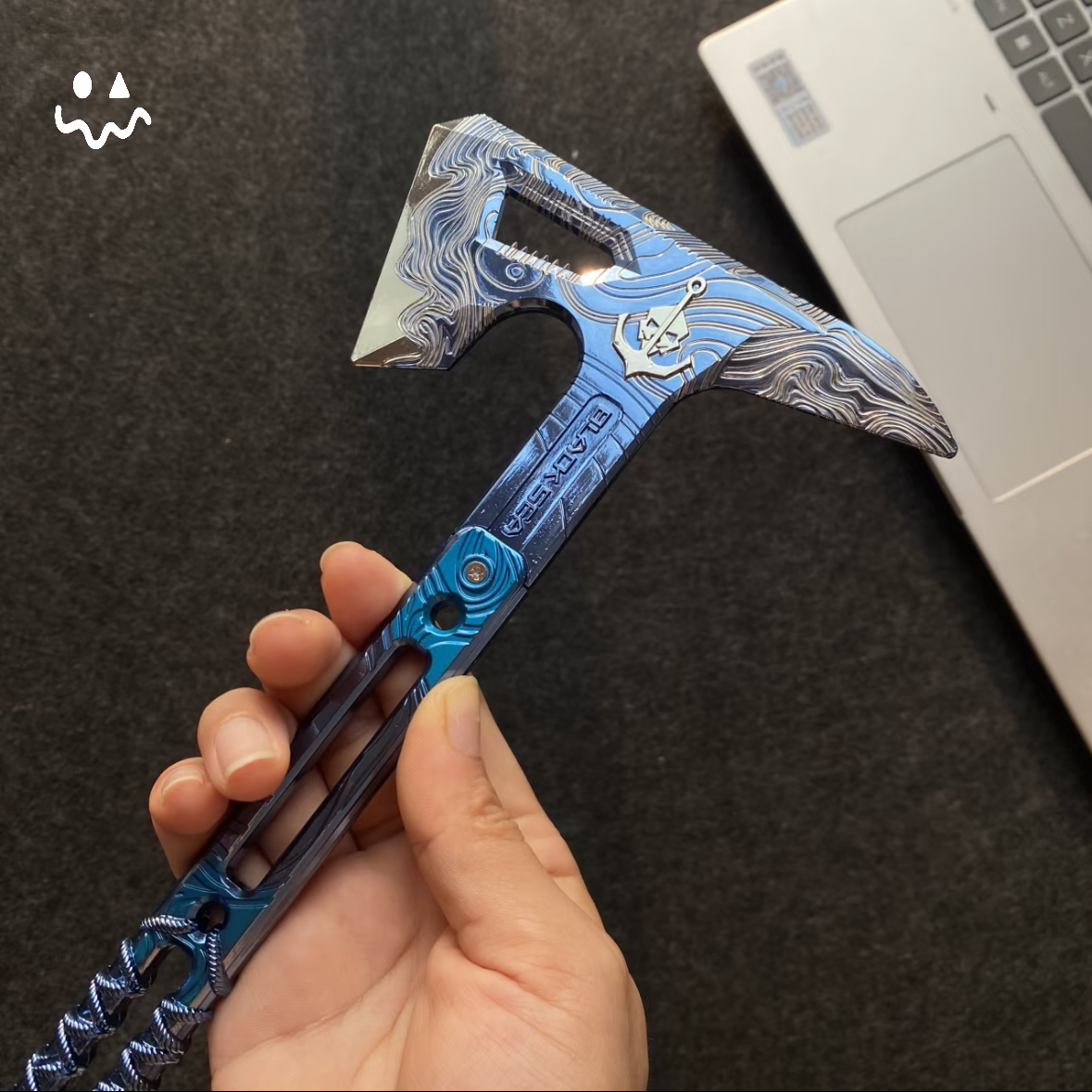 35CM/8.6" Delta Force Black Sea Tactical Axe Metal Replica