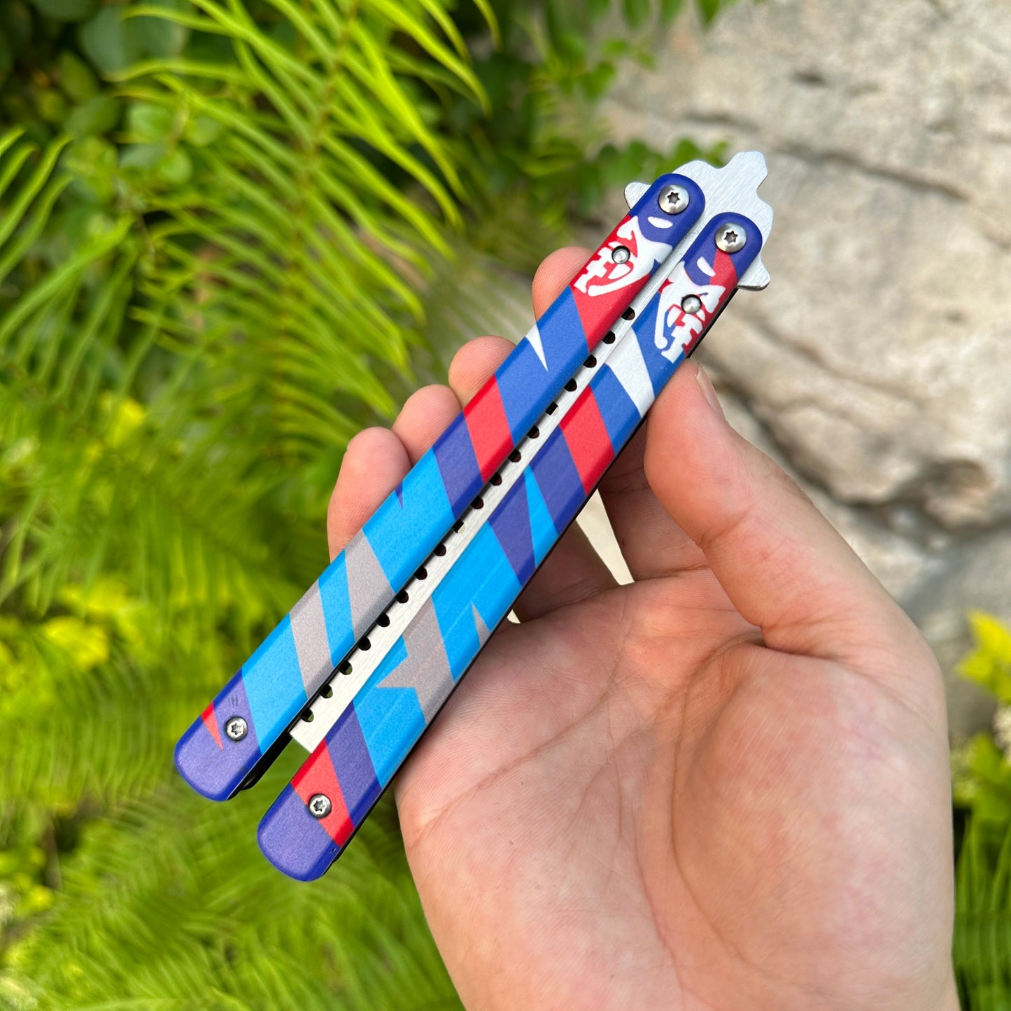 Metal Yoru Comb Balisong Butterfly Trainer Replica