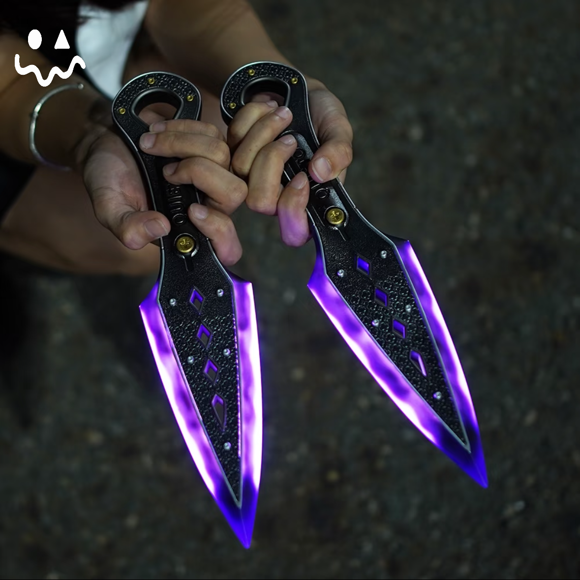 High-quality Purple Wraith Heirloom Kunai 3D Night Lamp
