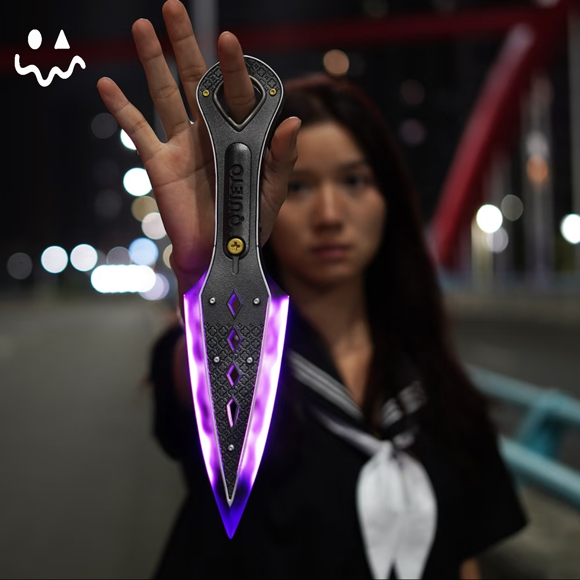 High-quality Purple Wraith Heirloom Kunai 3D Night Lamp