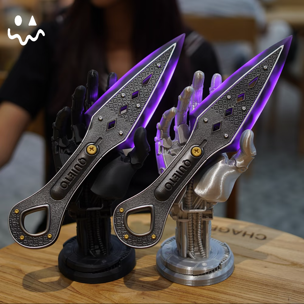 High-quality Purple Wraith Heirloom Kunai 3D Night Lamp