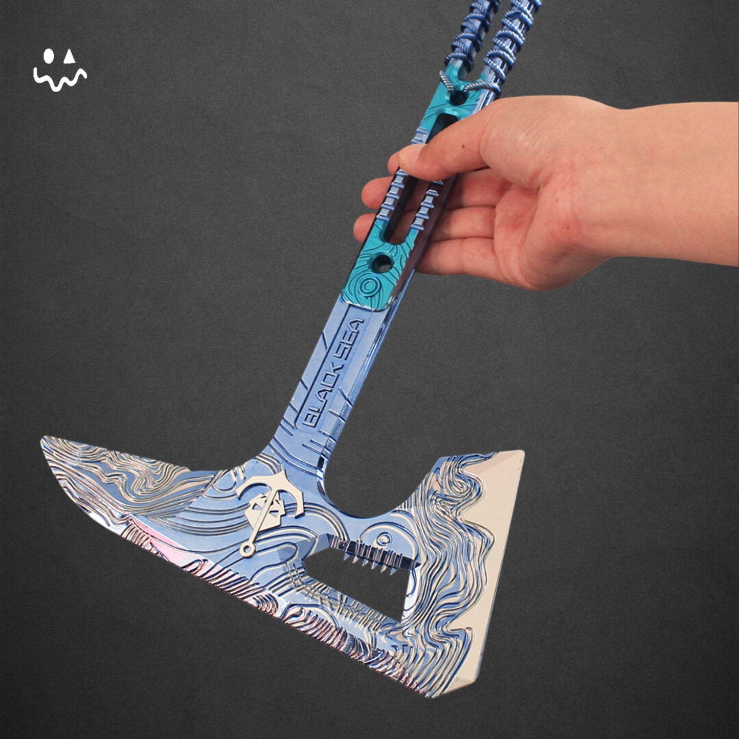 45CM/17.7" Delta Force Black Sea Tactical Axe Metal Replica