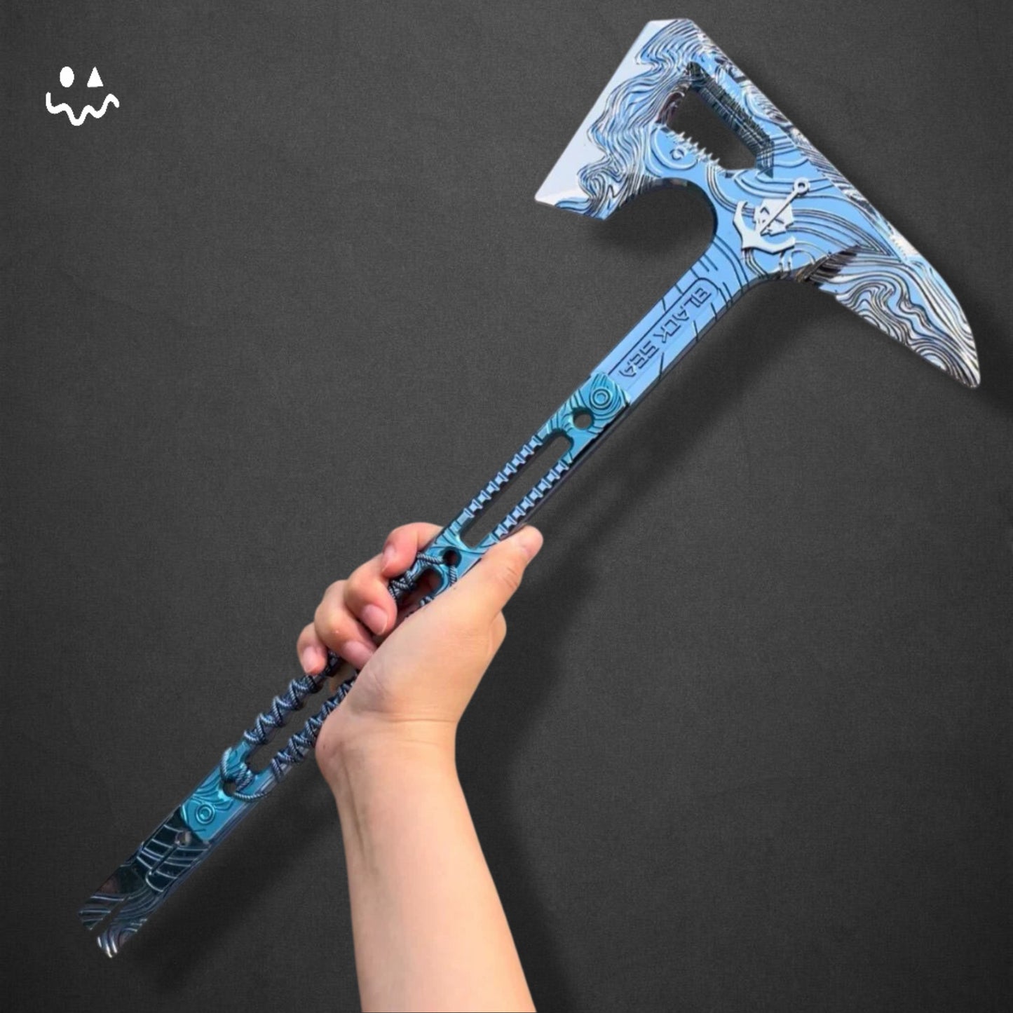 45CM/17.7" Delta Force Black Sea Tactical Axe Metal Replica