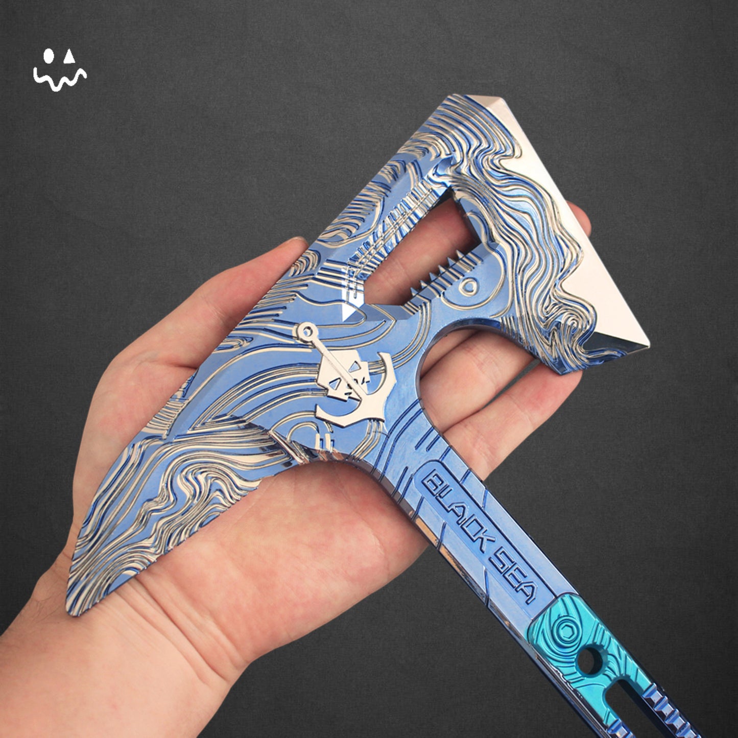 45CM/17.7" Delta Force Black Sea Tactical Axe Metal Replica