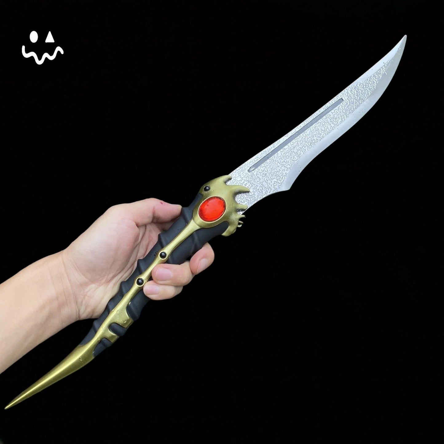 48CM/18.8" Arya Stark Valyrian Steel Dagger Catspaw Dagger Alloy Blunt Blade 1:1 Replica