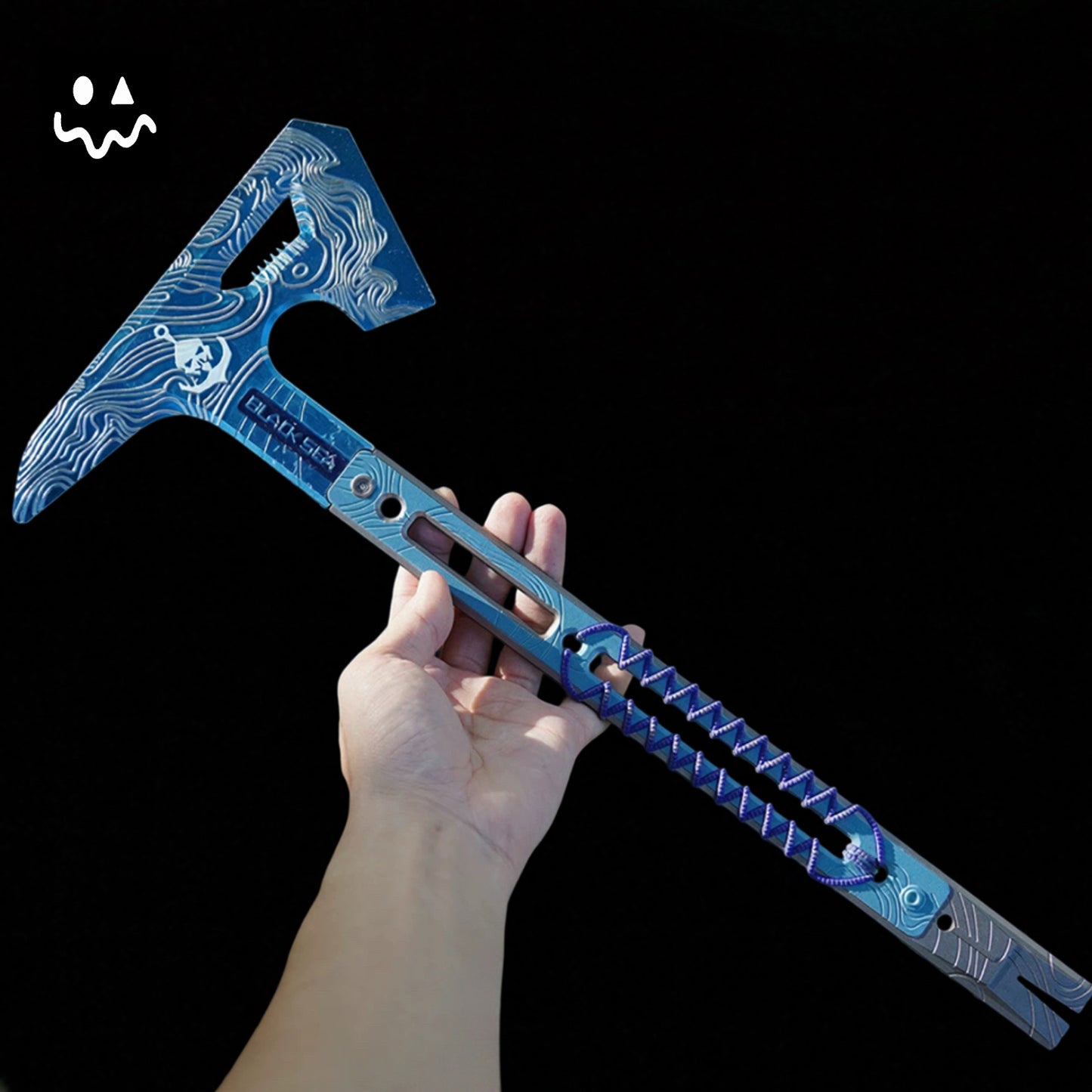 48CM/18.8" Black Sea Tactical Axe Metal Replica