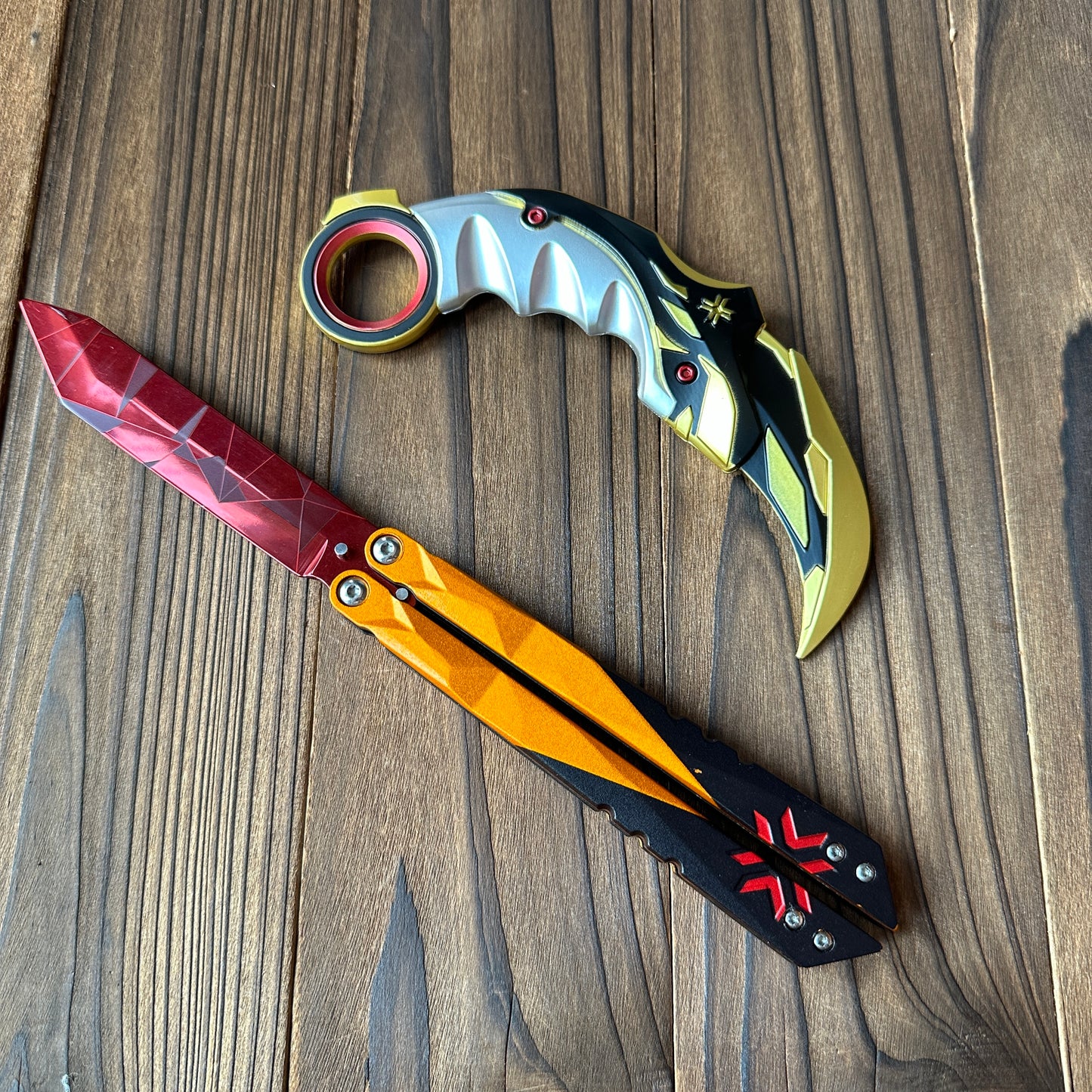 Metal Champion Karambit Blunt Blade Trainer Cosplay Prop