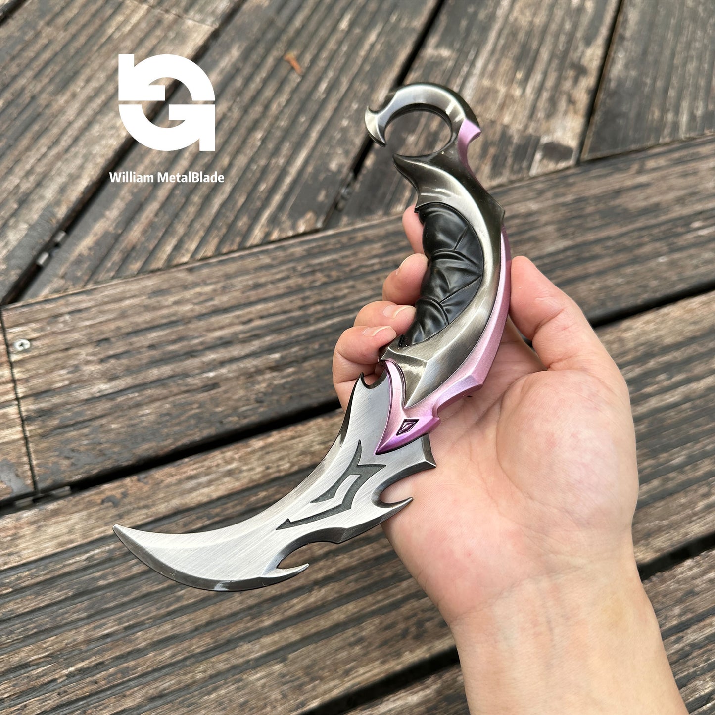 Reaver Karambit Metal Blunt Blade Trainer Cosplay Prop Game Replica