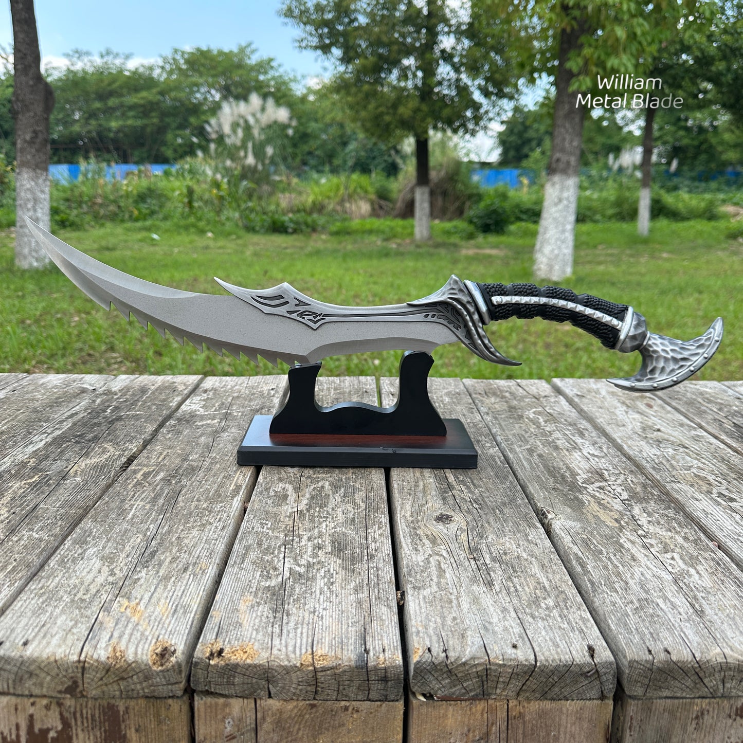 57CM/22.4" Skyrim Game Weapon New Daedric Sword Blunt Metal Replica