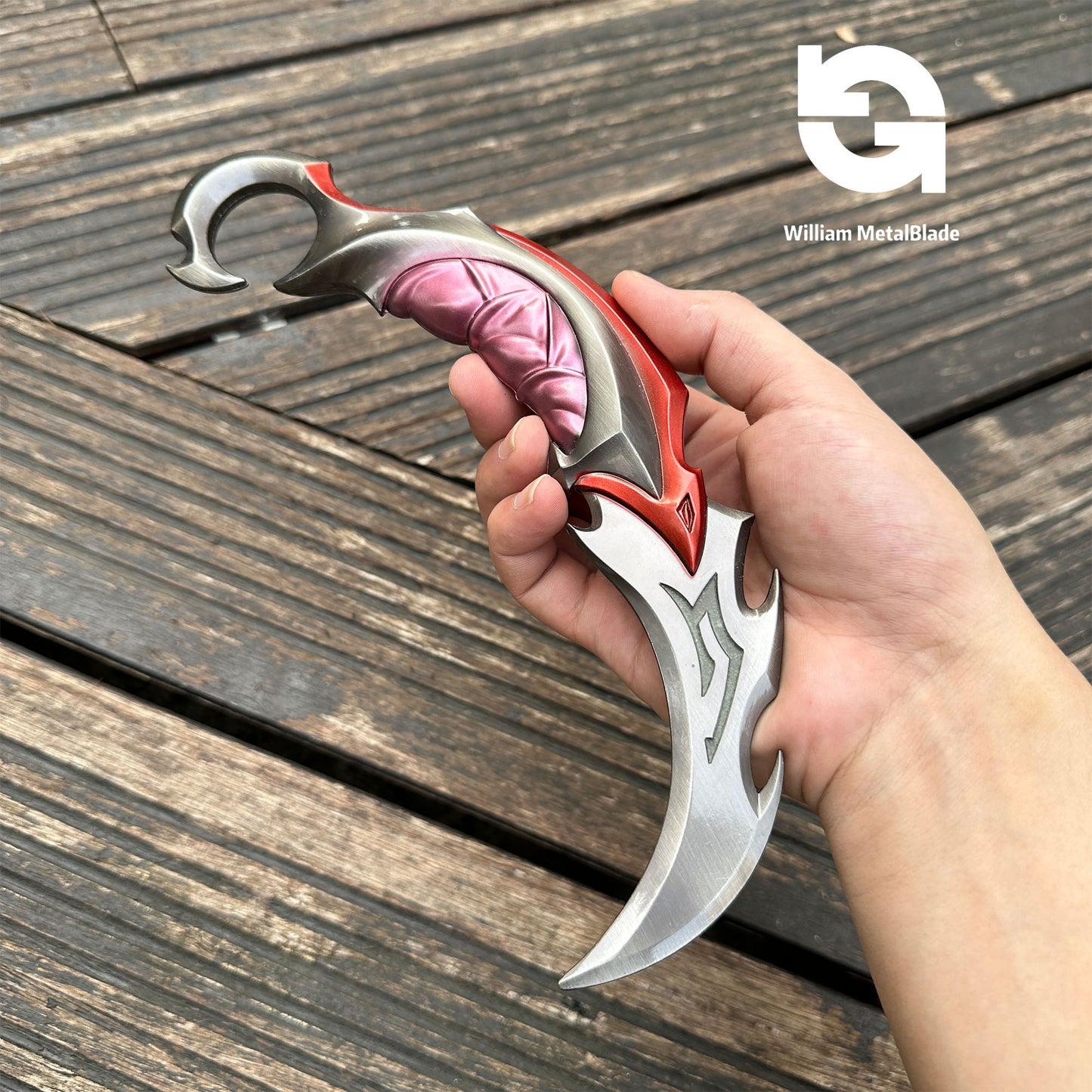 Reaver Karambit Metal Blunt Blade Trainer Cosplay Prop Game Replica