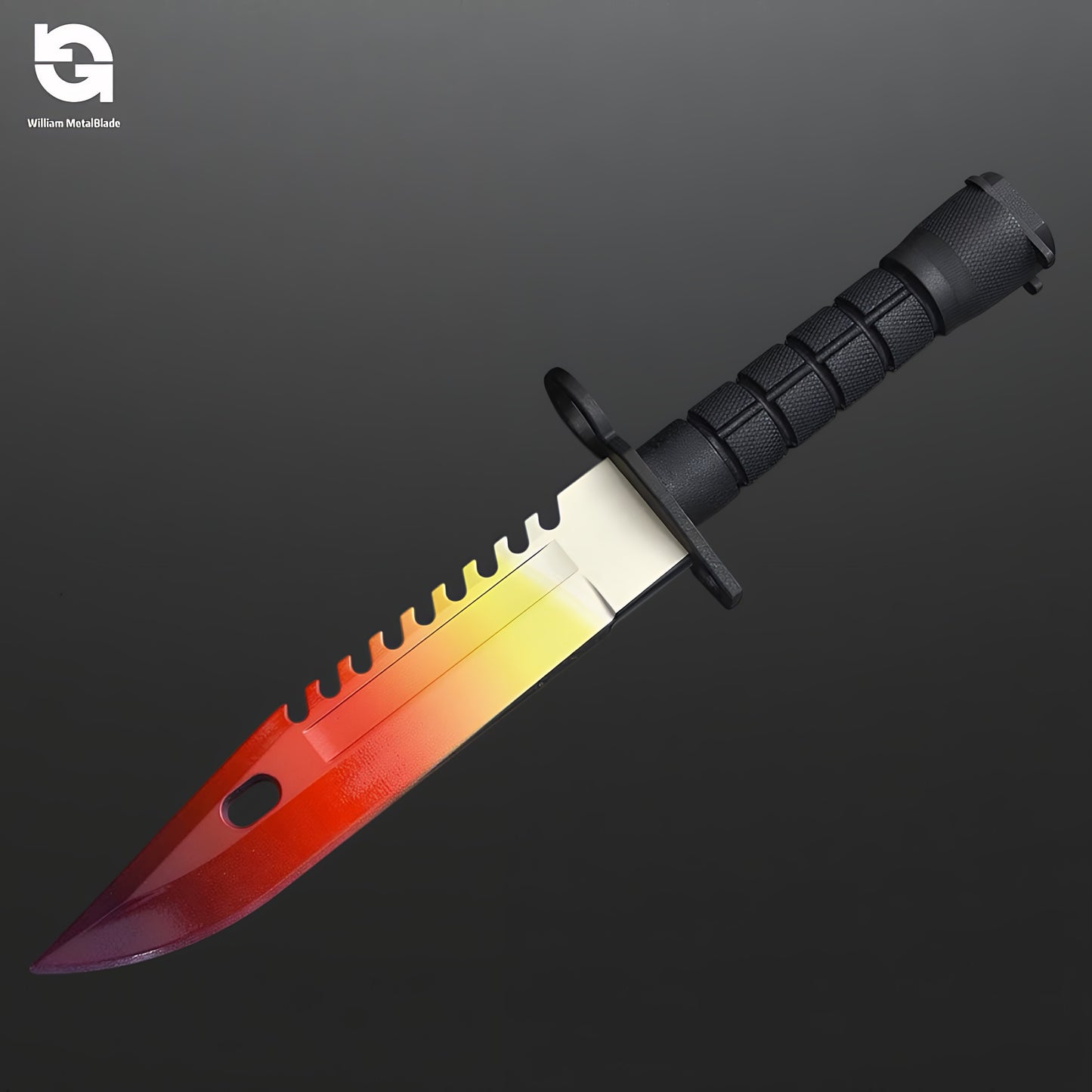 6.1oz Solid Resin Rare Skin M9 Dagger