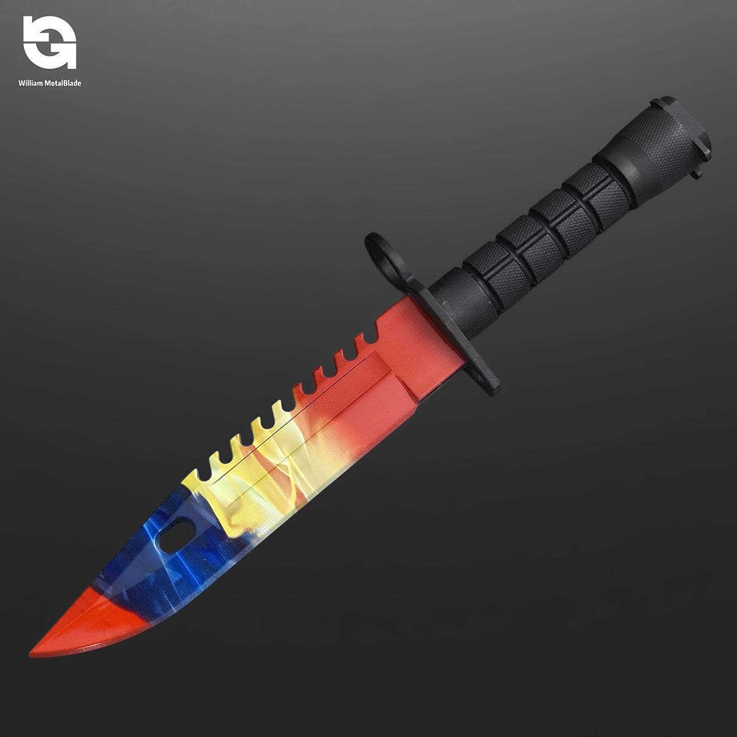 6.1oz Solid Resin Rare Skin M9 Dagger