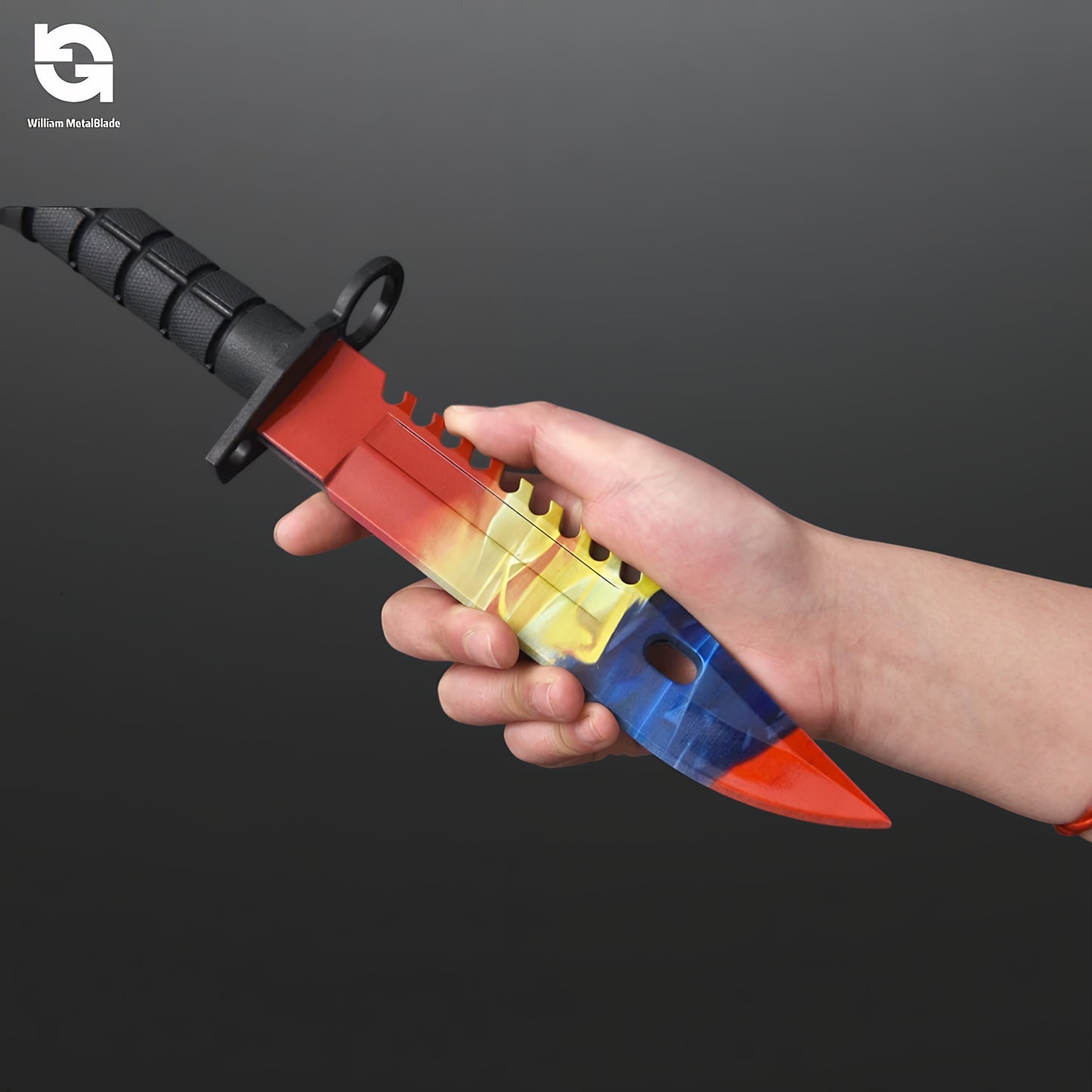 6.1oz Solid Resin Rare Skin M9 Dagger