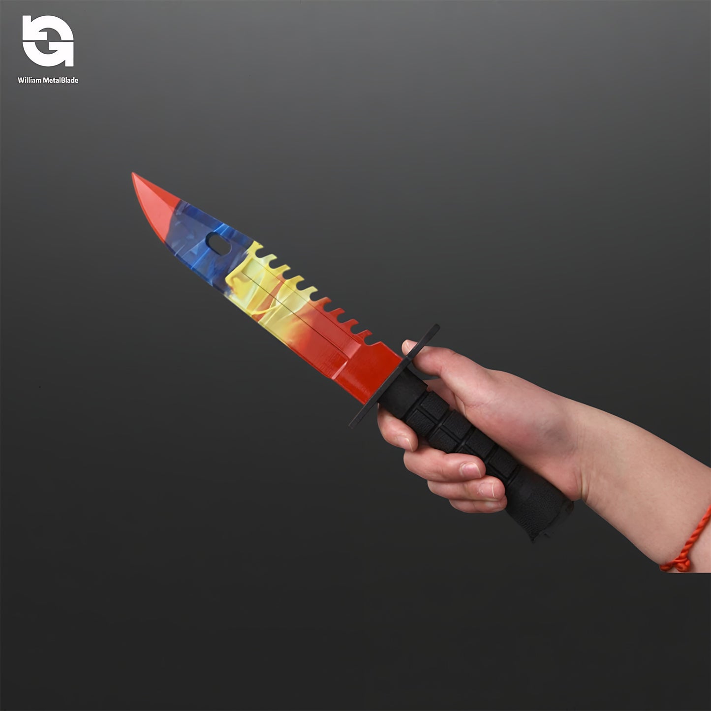 6.1oz Solid Resin Rare Skin M9 Dagger