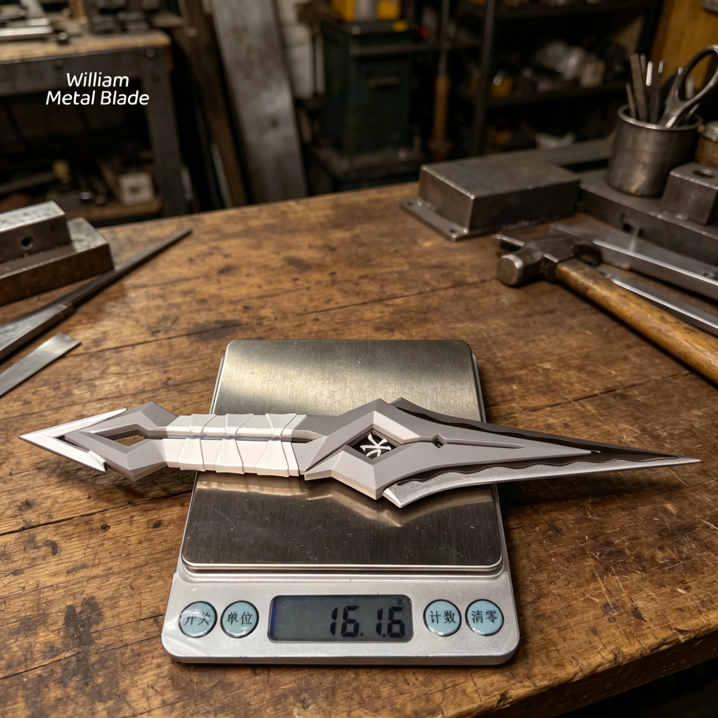 23CM/9.0" Kuronami Naru-Kami Metal Blunt Blade Kunai