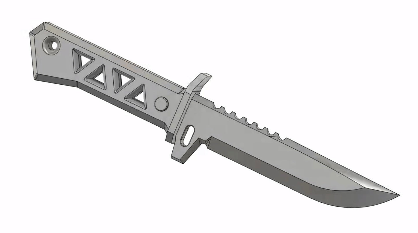 27CM/10.6 Xenohunter Knife Metal Replica