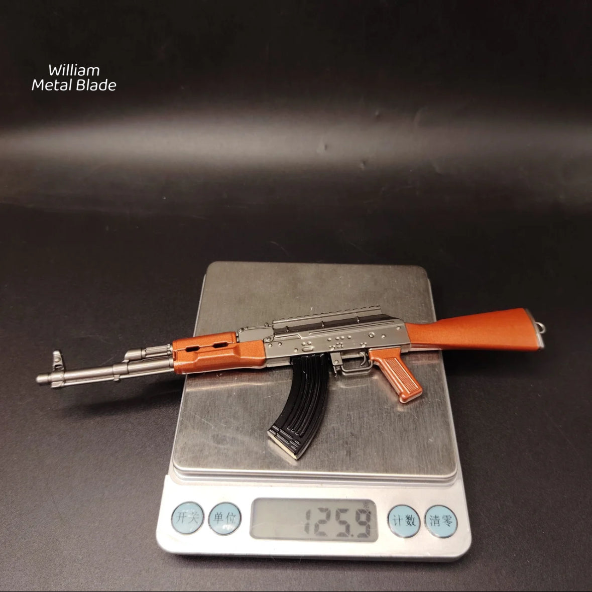 AK47 Small Metal Replica Kalashnikov Assault Rifle Miniature