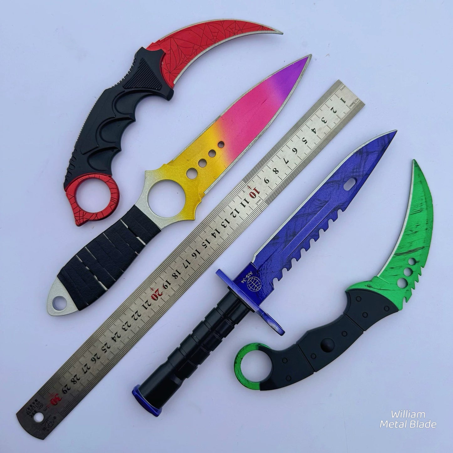 Alloy Version GO Game Metal Knife Blunt Blade