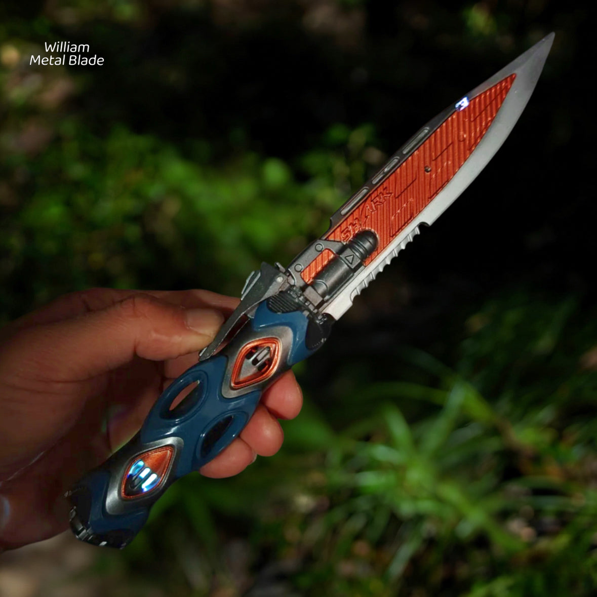 Arena Breakout LED Light Tactical Knife Metal Blunt Blade Replica