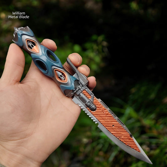 Arena Breakout LED Light Tactical Knife Metal Blunt Blade Replica