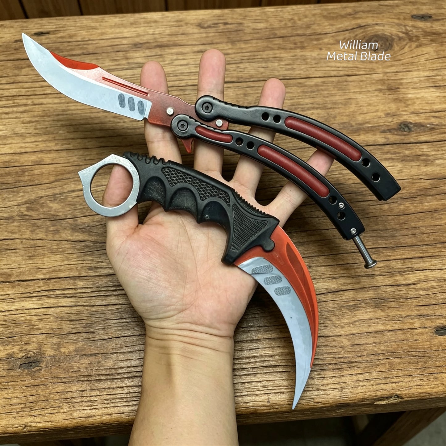 Autotronic Skin Karambit Trainer & Balisong Knife Gift Case