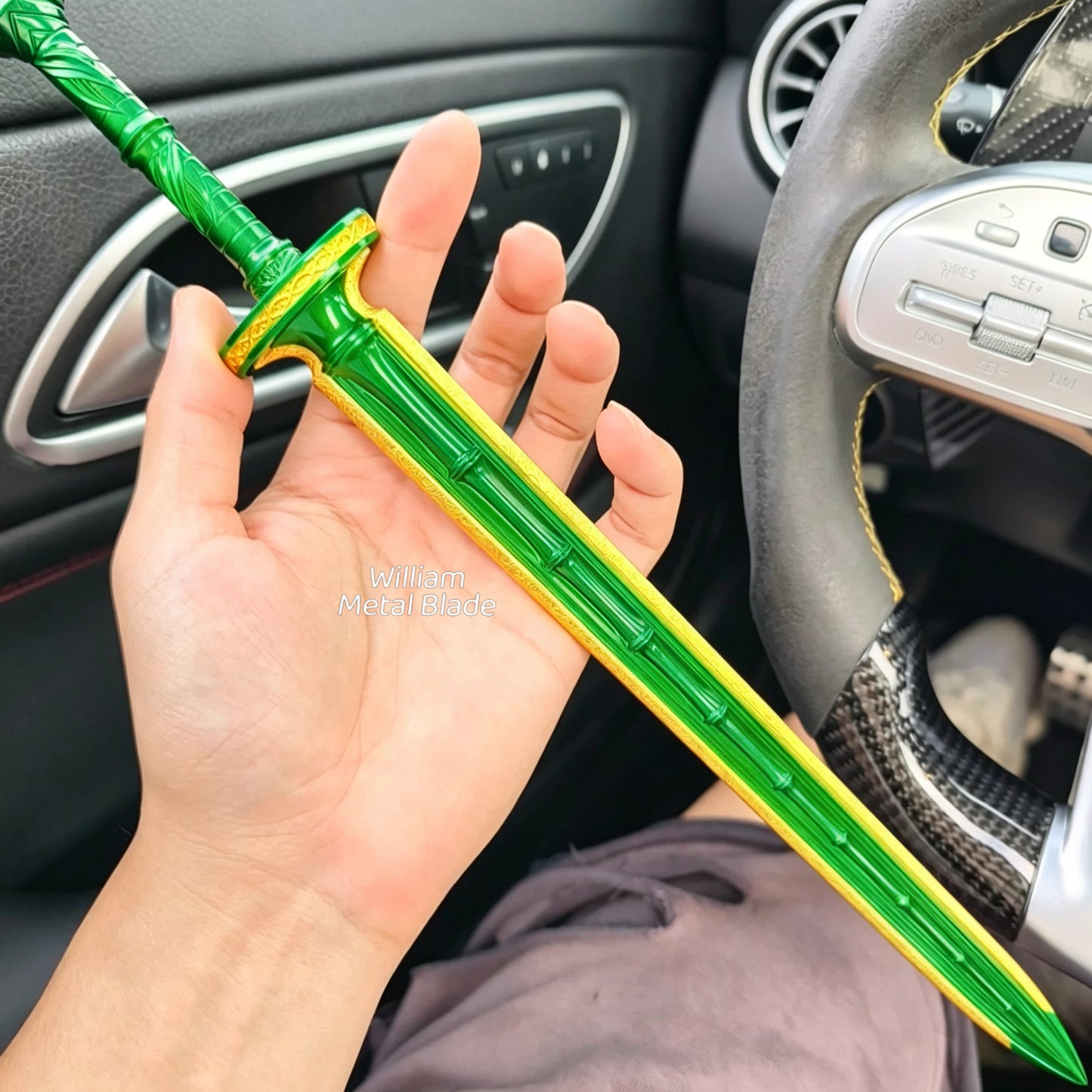 Azure Bamboo Cloudswarm Swords Metal Replica