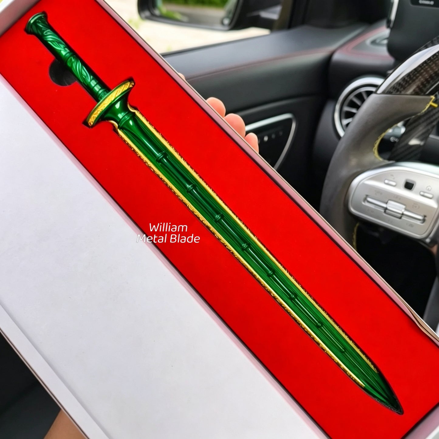 Azure Bamboo Cloudswarm Swords Metal Replica