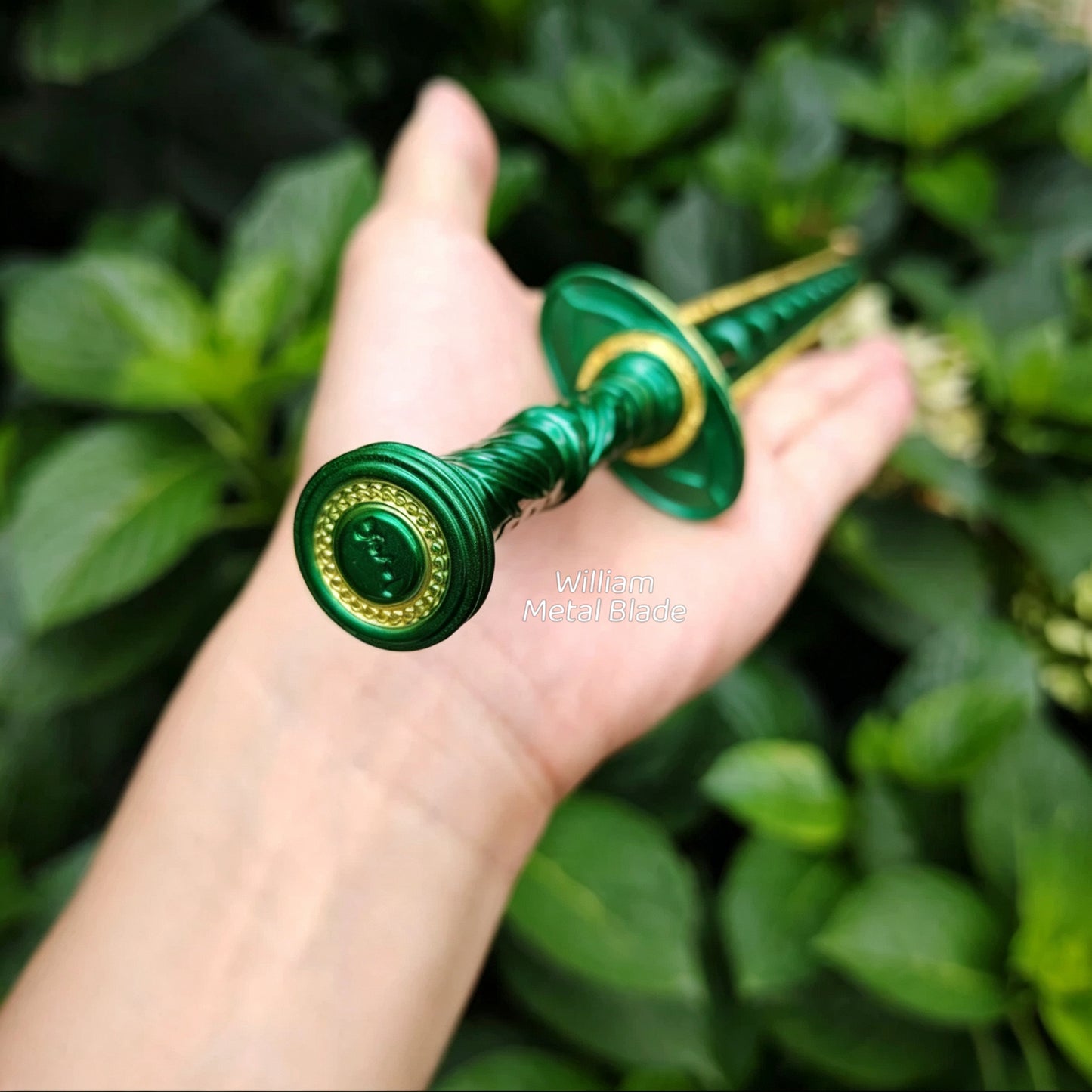 Azure Bamboo Cloudswarm Swords Metal Replica