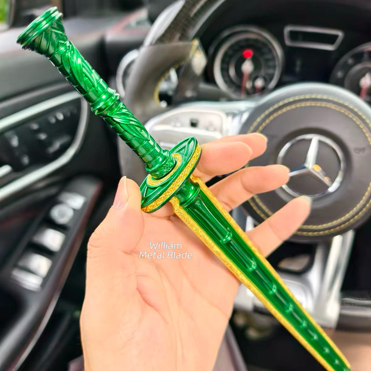 Azure Bamboo Cloudswarm Swords Metal Replica
