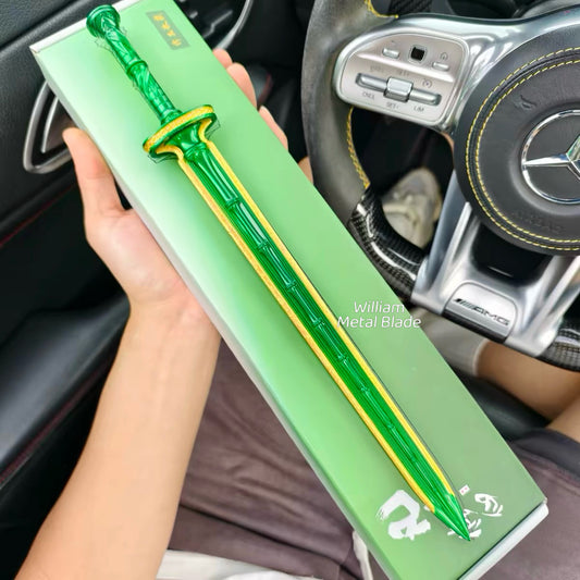 Azure Bamboo Cloudswarm Swords Metal Replica