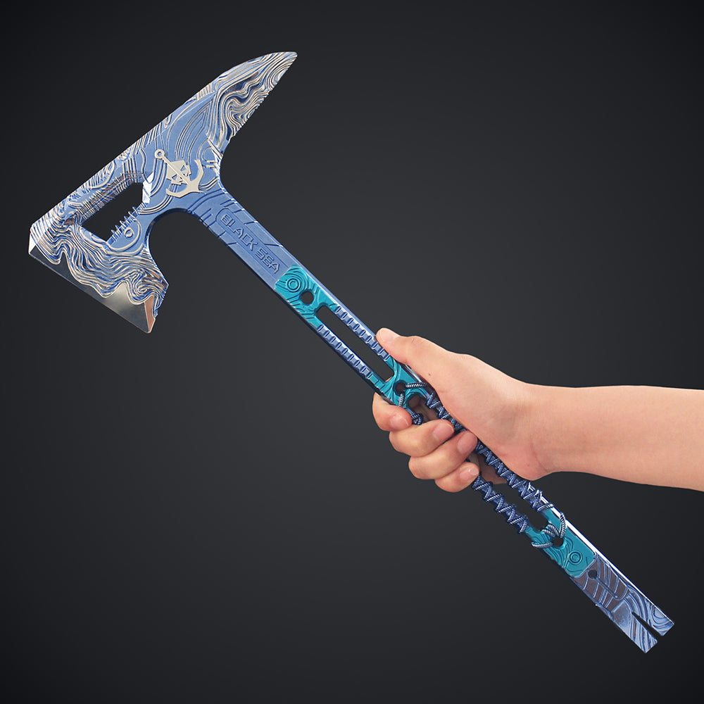 35CM/8.6" Delta Force Black Sea Tactical Axe Metal Replica