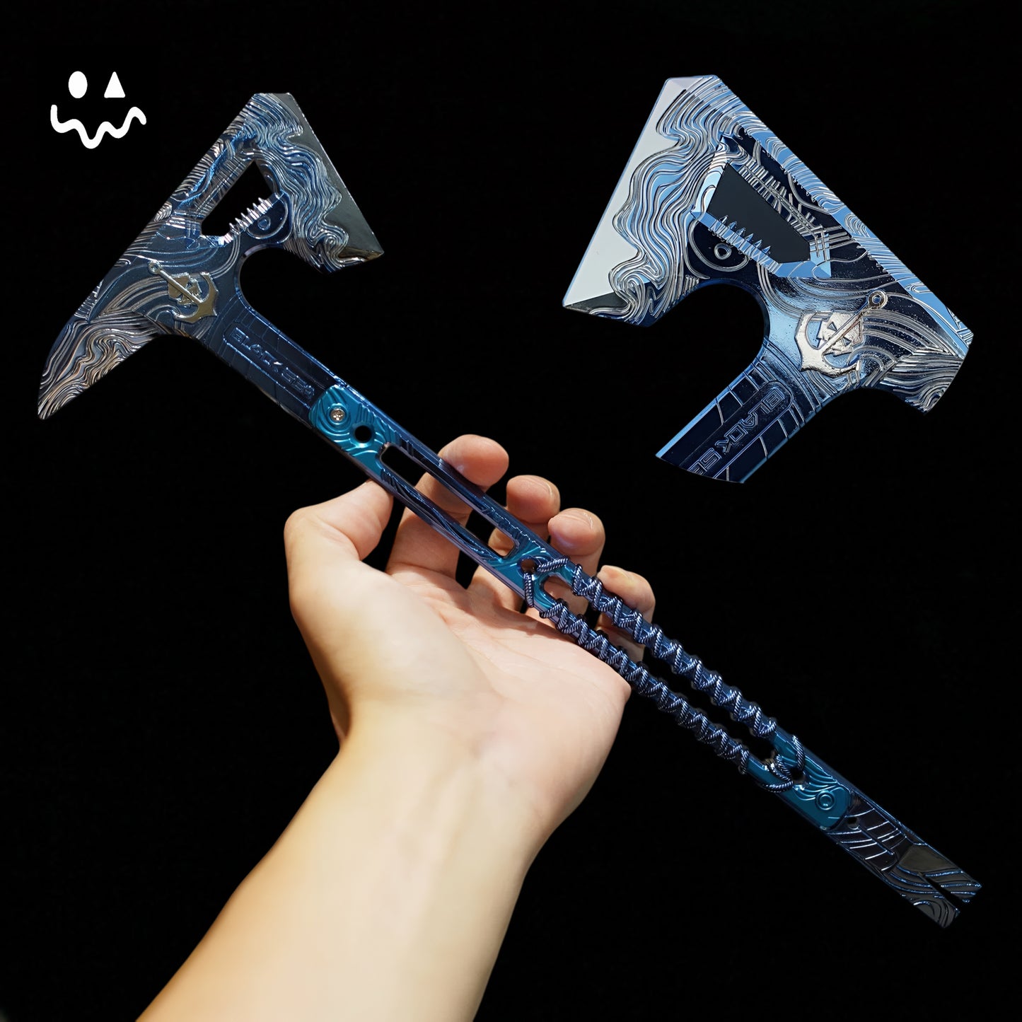 35CM/8.6" Delta Force Black Sea Tactical Axe Metal Replica